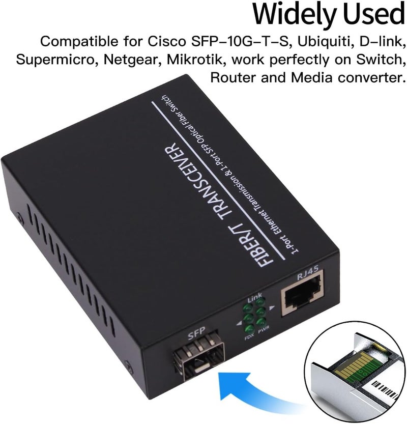 GESD 10Pack SFP+ 10GBase-LR SingleMode Module, 1310nm 10G LC SMF Fiber Optic Transceiver for Cisco SFP-10G-LR, Ubiquiti UniFi UF-SM-10G, Meraki MA-SFP-10GB-LR, Netgear, TP-Link and More (1310nm DDM 20km) - Image 4